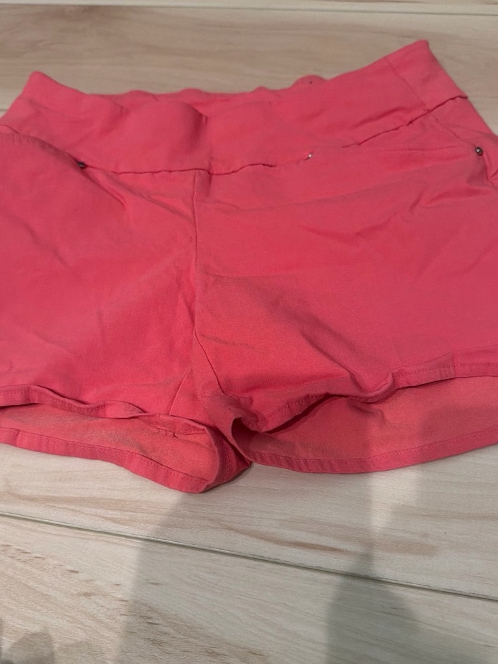 INC International Concepts Coral-Pink Stretch Knit Shorts
